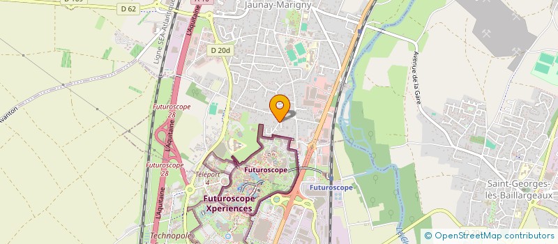 localisation de l'entreprise LES COTERIES  JAUNAY-MARIGNY