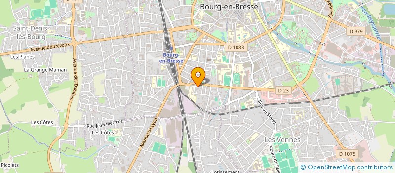 localisation de l'entreprise LES COTES à BOURG-EN-BRESSE