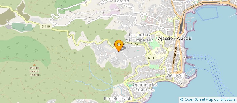 localisation de l'entreprise LES COTES DI ZINI à AJACCIO