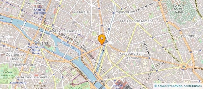 localisation de l'entreprise LES COTES DU RHONE à PARIS
