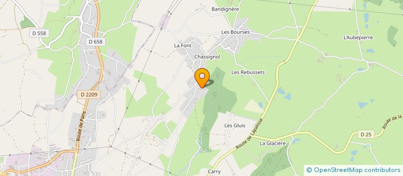 localisation de l'entreprise LES COTES DU ROTY à CUSSET
