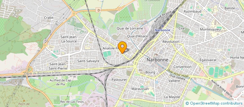 localisation de l'entreprise LES COTILLONS NARBONNAIS à NARBONNE