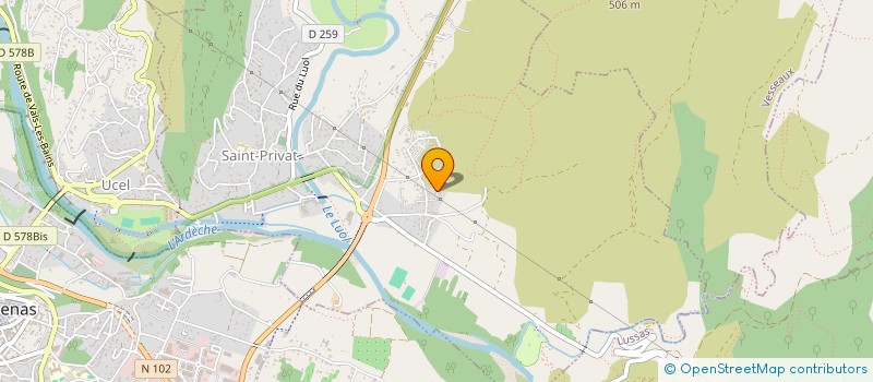 localisation de l'entreprise LES COTONS  SAINT-PRIVAT