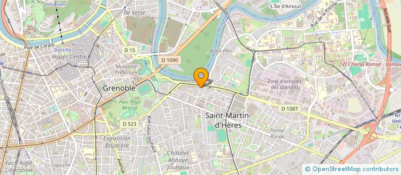 localisation de l'entreprise LES COTTAGES  SAINT-MARTIN-D'HERES