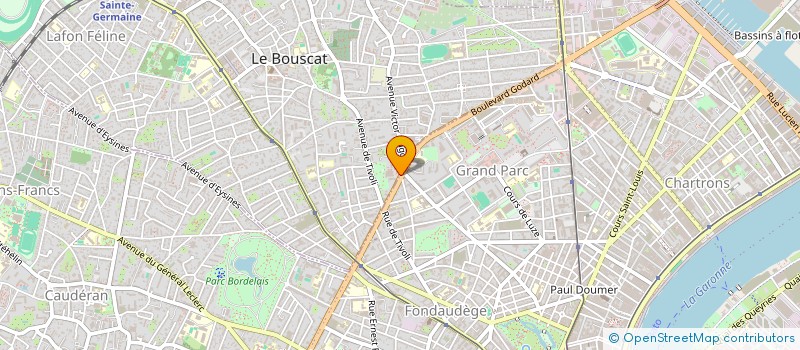 localisation de l'entreprise LES COTTAGES DE BACCHUS à LE BOUSCAT