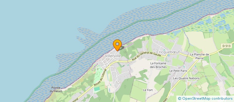 localisation de l'entreprise LES COTTAGES DE LA POMMERAIE  VILLERVILLE