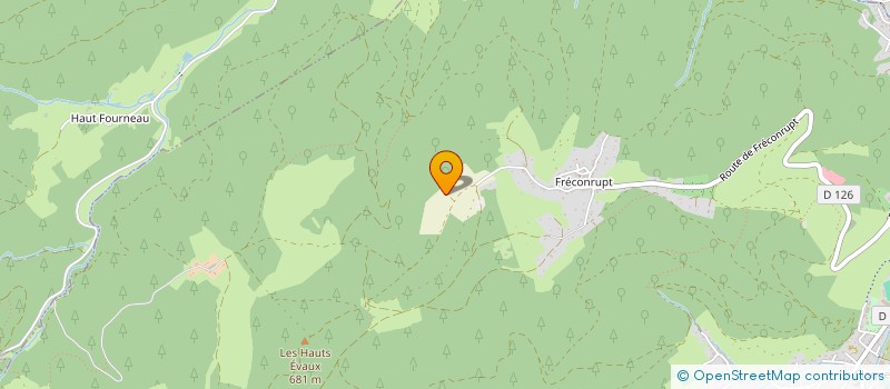 localisation de l'entreprise LES COTTAGES DE LA VALLEE  LA BROQUE