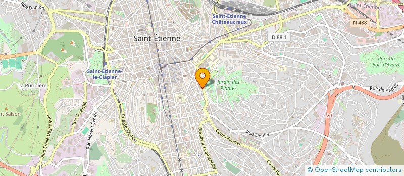 localisation de l'entreprise LES COTTAGES DE MONTHIEU à SAINT-ETIENNE
