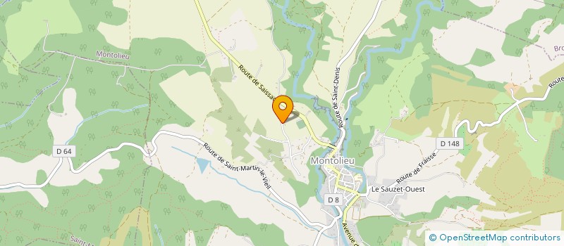 localisation de l'entreprise LES COTTAGES DE MONTOLIEU  MONTOLIEU