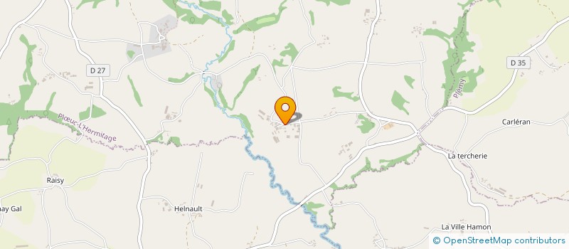 localisation de l'entreprise LES COTTAGES DE SAINT-ELOY  PLOEUC-L'HERMITAGE