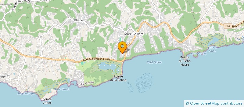 localisation de l'entreprise LES COTTAGES DE SALINES à LE GOSIER
