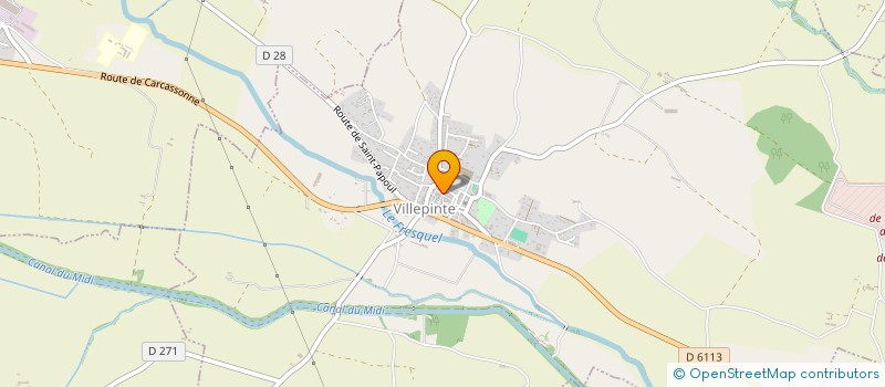 localisation de l'entreprise LES COTTAGES OCCITANS  VILLEPINTE