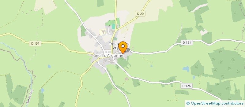 localisation de l'entreprise LES COUCOUS DE TRIAUCOURT à SEUIL-D'ARGONNE