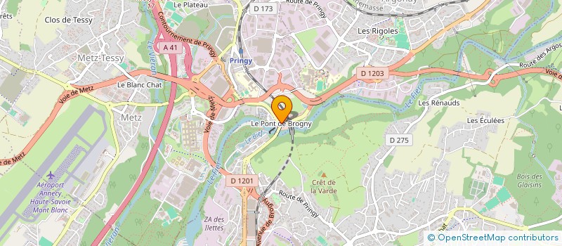 localisation de l'entreprise LES COUDES SUR LA TABLE à ANNECY