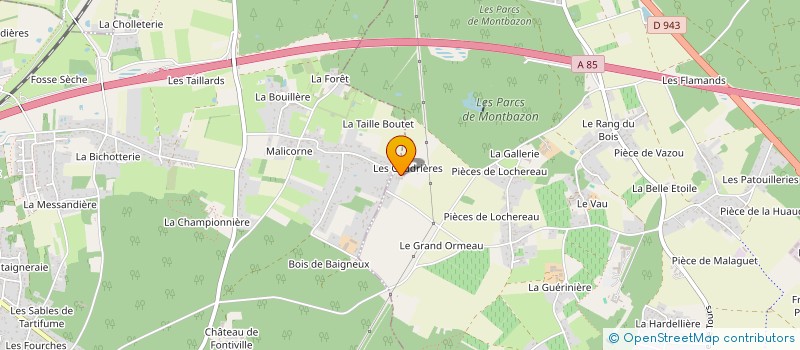 localisation de l'entreprise LES COUDRIERES  ESVRES