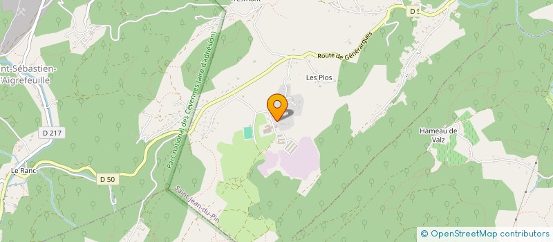 localisation de l'entreprise LES COULEURS D'OC  SAINT-JEAN-DU-PIN