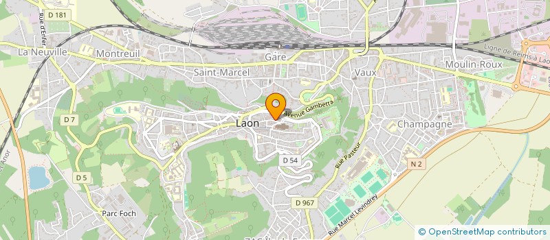 localisation de l'entreprise LES COULEURS DE BABEL à LAON