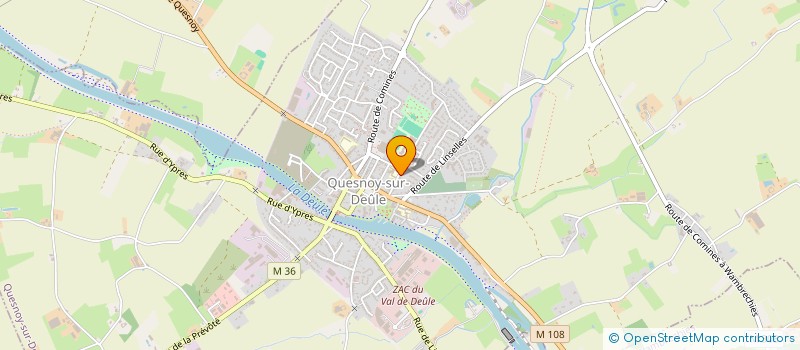 localisation de l'entreprise LES COULEURS DE GREG à QUESNOY-SUR-DEULE