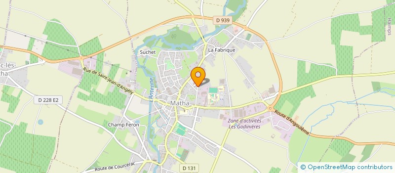 localisation de l'entreprise LES COULEURS DE L'ANTENNE  MATHA