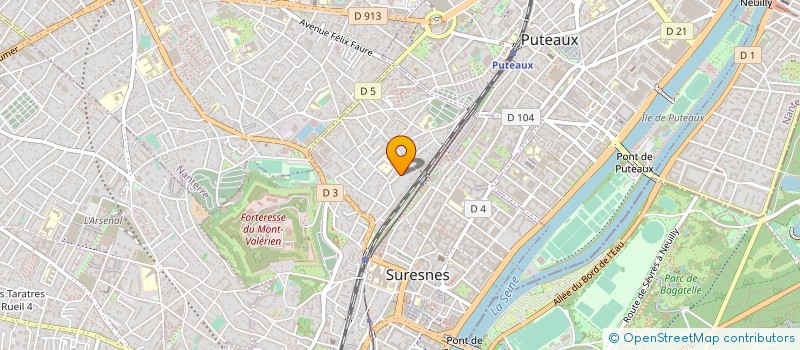 localisation de l'entreprise LES COULEURS DE LA VIE à SURESNES