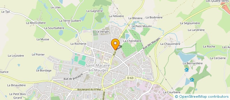 localisation de l'entreprise LES COULEURS DECHAINEES à SEVREMOINE