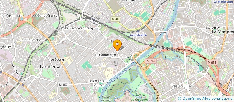 localisation de l'entreprise LES COULEURS DES HAUTS DE FRANCE à LAMBERSART
