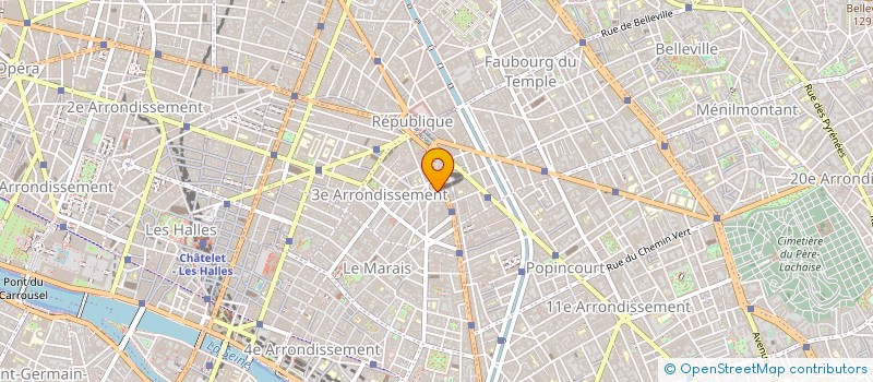localisation de l'entreprise LES COULEURS DU JOUR à PARIS
