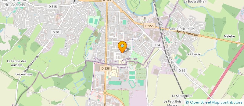 localisation de l'entreprise LES COULEURS DU QUARTIER à ALENCON