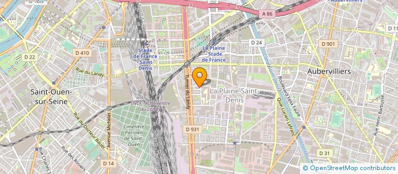 localisation de l'entreprise LES COULEURS DU SON  SAINT-DENIS