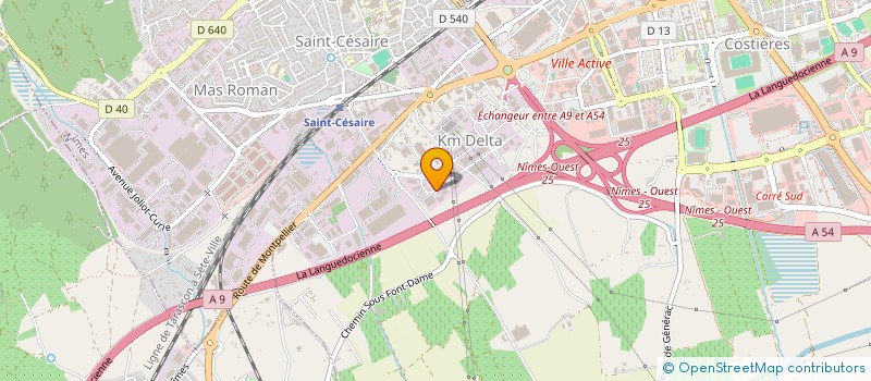 localisation de l'entreprise LES COULEURS DU SUD à NIMES