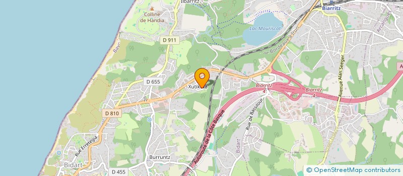 localisation de l'entreprise LES COULEURS DU SUD  BIDART