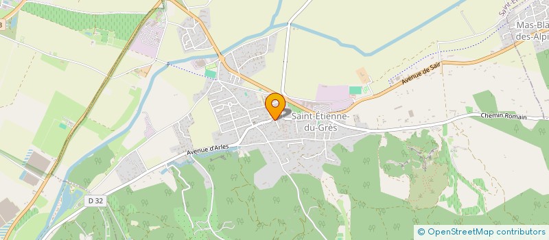 localisation de l'entreprise LES COULEURS DU SUD PEINTURE  SAINT-ETIENNE-DU-GRES