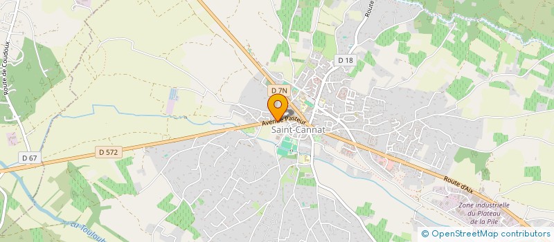 localisation de l'entreprise LES COULEURS DU TEMPS DE LA MAISON DE RETRAITE PUBLIQUE  SAINT-CANNAT