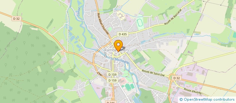 localisation de l'entreprise LES COULEURS MS  RAMBERVILLERS