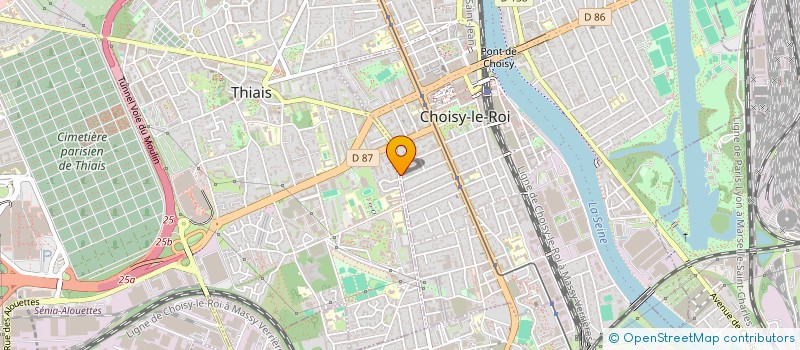 localisation de l'entreprise LES COULEURS TA COTE à CHOISY-LE-ROI