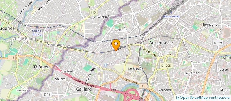 localisation de l'entreprise LES COULISSES à AMBILLY