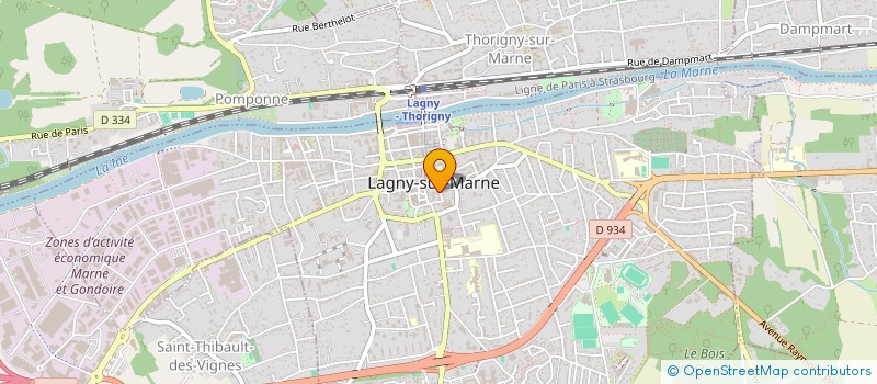 localisation de l'entreprise LES COULISSES à LAGNY-SUR-MARNE
