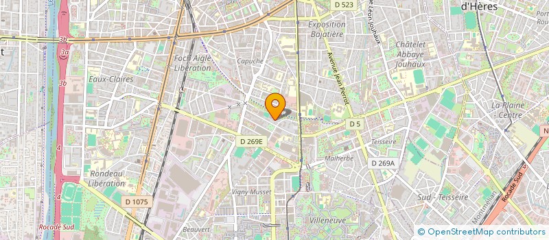 localisation de l'entreprise LES COULISSES A RESSORTS  GRENOBLE