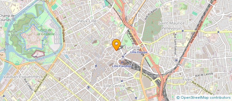 localisation de l'entreprise LES COULISSES CREATIVES à LILLE