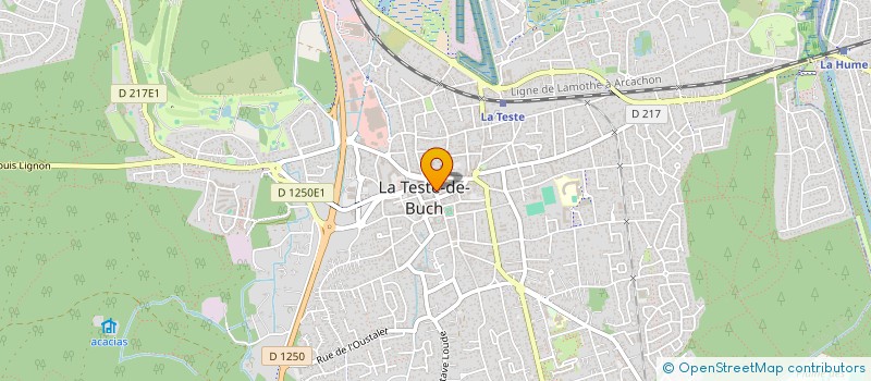 localisation de l'entreprise LES COULISSES DE CARLA  LA TESTE DE BUCH