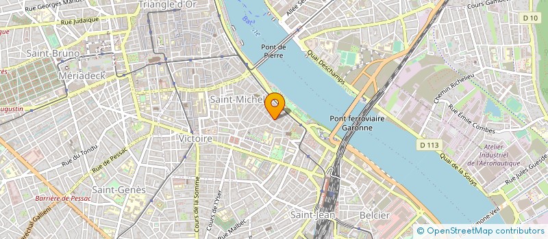 localisation de l'entreprise LES COULISSES DE L'IMAGE à BORDEAUX