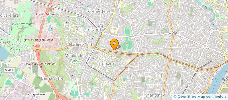 localisation de l'entreprise LES COULISSES DE LA DANSE à NANTES