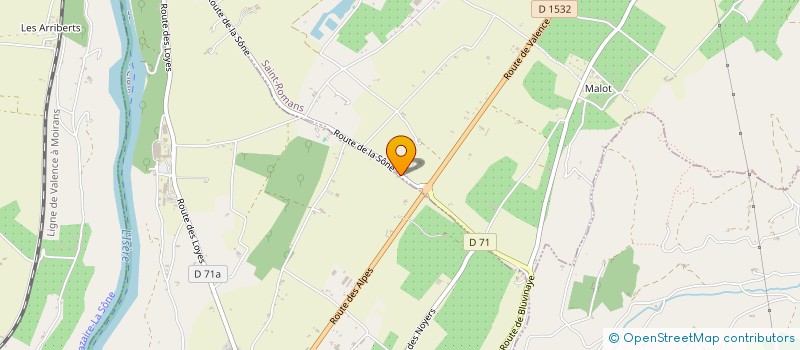 localisation de l'entreprise LES COULMES  SAINT-ROMANS