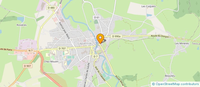 localisation de l'entreprise LES COUP'INES à LAPALISSE