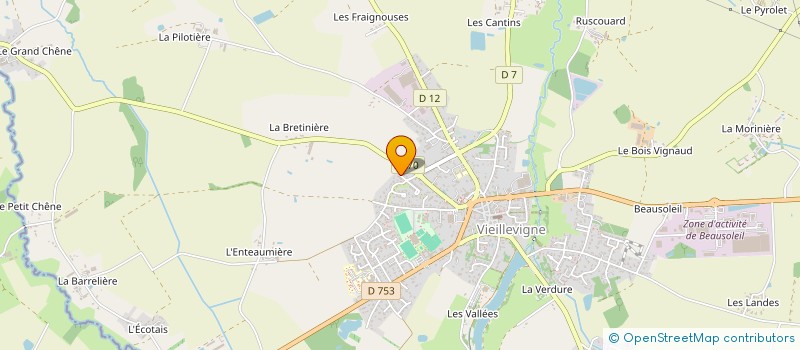 localisation de l'entreprise LES COUREURS DE FOND DE VIEILLEVIGNE  VIEILLEVIGNE