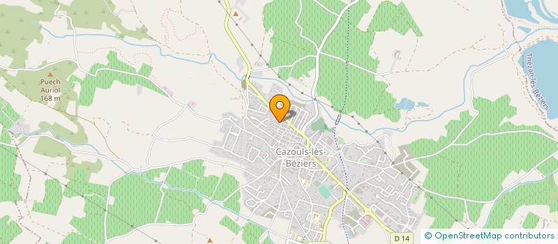 localisation de l'entreprise LES COUREURS DU MERCREDI SOIR  CAZOULS-LES-BEZIERS
