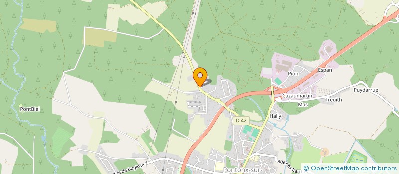 localisation de l'entreprise LES COUREURS DU PIGNADA à PONTONX-SUR-L'ADOUR