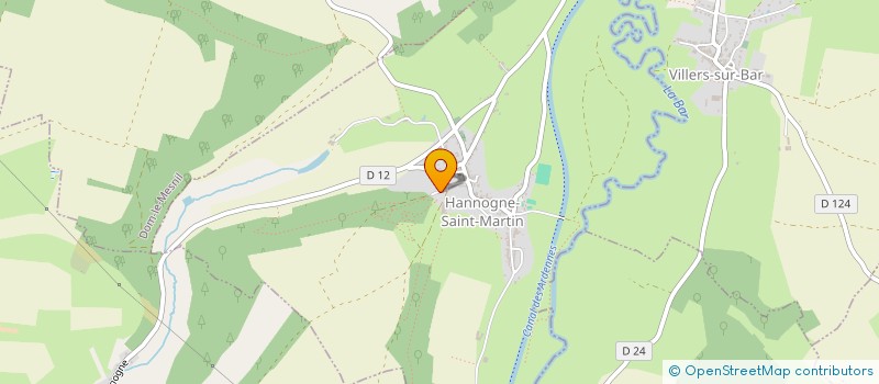 localisation de l'entreprise LES COUREURS DU VAL DE BAR  HANNOGNE-SAINT-MARTIN