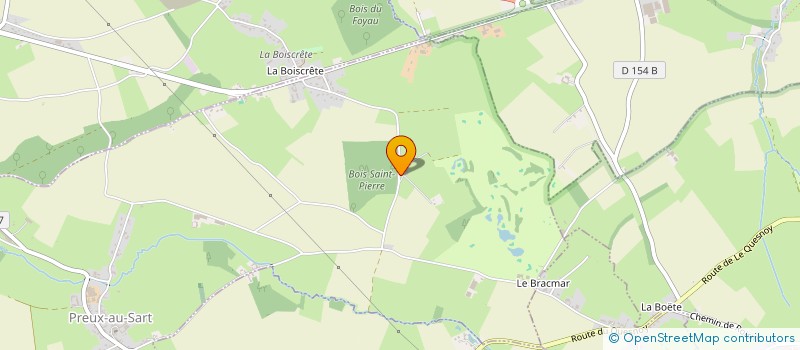 localisation de l'entreprise LES COUREUX DE PREUX à PREUX-AU-SART