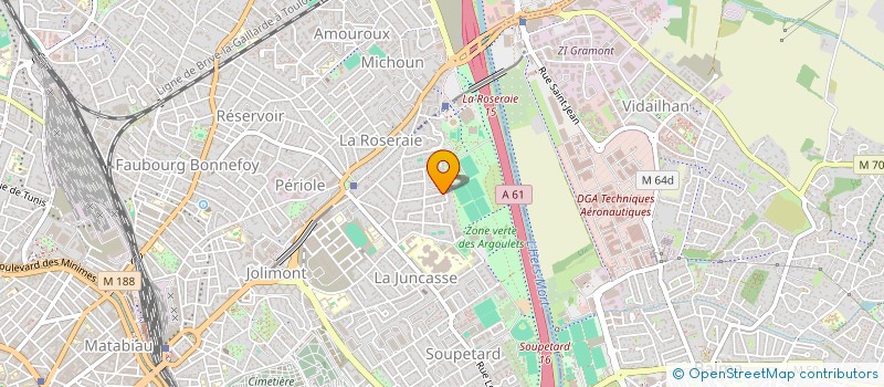 localisation de l'entreprise LES COURLIS à TOULOUSE